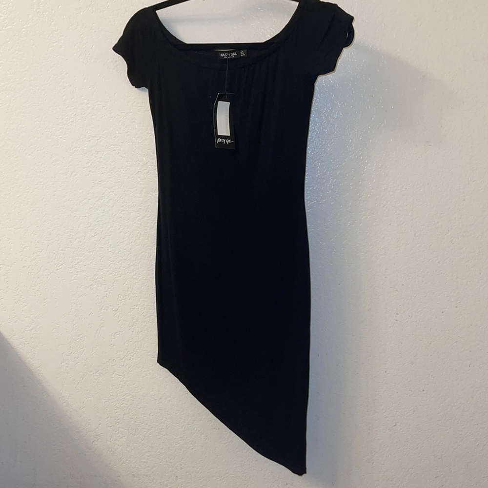 Nasty Gal off the shoulder midi dress